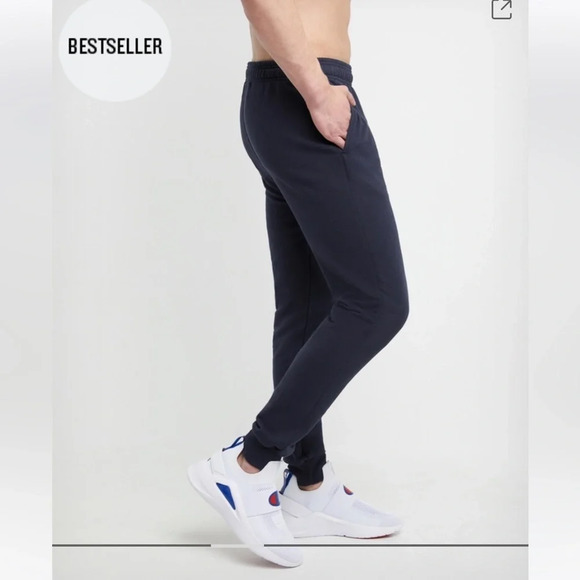 CHAMPION Mens Fleece Sweatpants Powerblend Sweatpants, Navy, XL, NWT - Picture 4 of 10